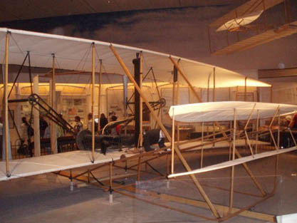 
Wright Flyer I in the Smithsonian exhibit 