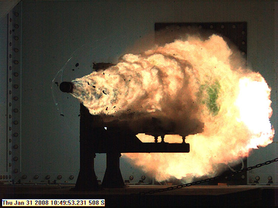 
Naval Surface Warfare Center test firing in January 2008