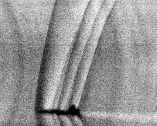
Shock waves produced by a T-38 Talon during flight