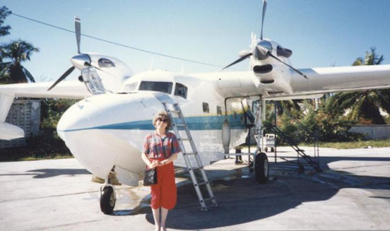 
Turbo Mallard of Chalk's Airline on a scheduled service at Bimini, Bahamas, in November 1989
