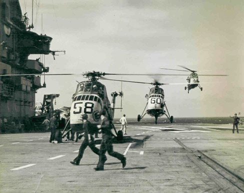 
SH-34Js on the USS Essex in 1962