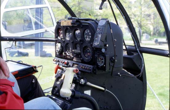 
Cockpit of an Alouette III
