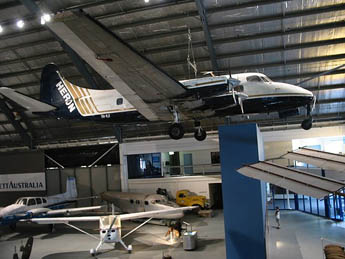 
15 Herons have been operated in Australia since 1952 by carriers such as Butler Air Transport (Tamworth), Connellan Airlines (Alice Springs), Southern Airlines (Melbourne), Kendall Airlines (Wagga Wagga), Heron Airlines (Sydney) and Airlines of Tasmania (Launceston). VH-NJI see here at Australia's Museum of Flight in 2006, has had a long and varied career. Serving initially with Turkey’s national carrier, THY, from 1955 to 1966, it subsequently served with Royal Air Canada (1966 - 1969) and the North American operators Fleet Air (1969 – 1971), Swift Air (1971 – 1978) and Susquchanna Airlines (1978 – 1985) who then sold it to Fiji Air (1985 – 1991).