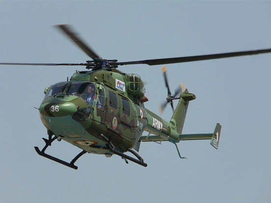 
HAL Dhruv in-service with the Indian Army at ILA 2008.