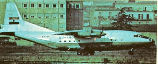 
An Egyptian An-12 in Italy (1977)