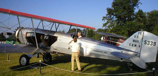 
Model 40C at Oshkosh 2008. Both passenger entry doors, one for each of the two-seat rows, are on the left side of the fuselage.