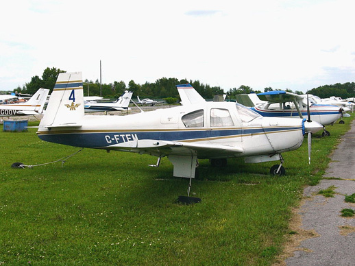 
A very early production 1964 model Mooney M20E Super 21
