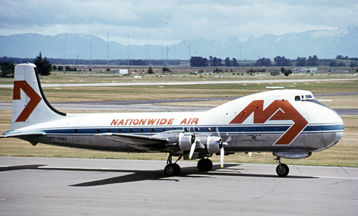 
Aviation Traders ATL-98 Carvair of Nationwide Air at Christchurch, New Zealand in 1977