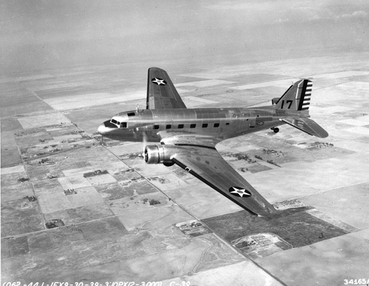 
Douglas C-39 transport, the military version of the DC-2