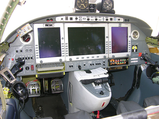 
Original cockpit layout of prototype aircraft