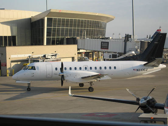 
Saab 340B operated by Colgan Air at Logan International Airport