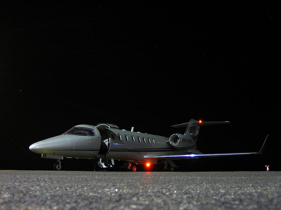 
Nighttime View of the Learjet 45
