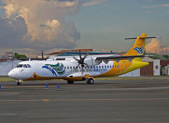 
Cebu Pacific ATR-72 at the Ninoy Aquino International Airport.