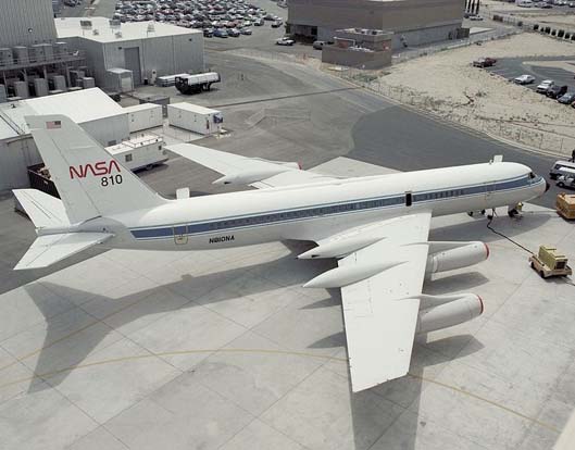 
NASA Convair 990. This aircraft has since been retired and is now on display at the entrance to the Mojave Spaceport.