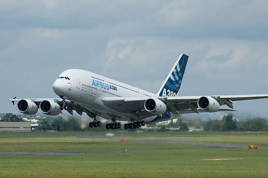 
The Airbus A380 is the world's largest and widest passenger aircraft