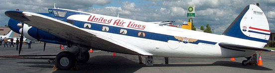 
The last airworthy Boeing 247, in United Air Lines markings at Paine Field