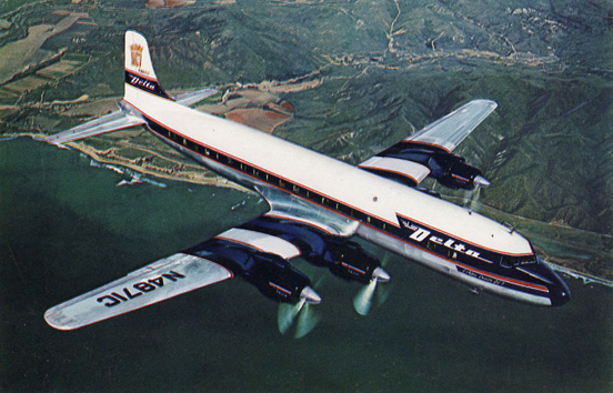 
DC-7 in Delta Air Lines livery