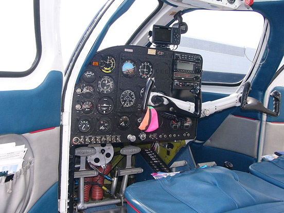 
Republic RC-3 Seabee instrument panel and cockpit