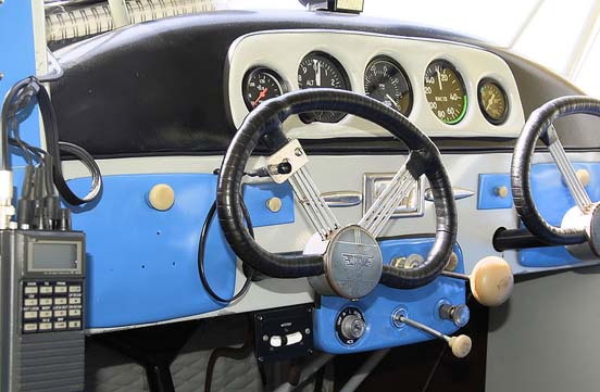 
1940 model Aeronca 11AC Chief cockpit