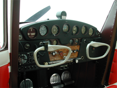 
A typical Cessna 140 cockpit.