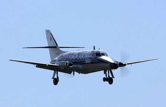 
Jetstream T.2 XX481 of 750 NAS landing at RNAS Culdrose