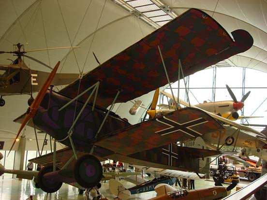 
Fokker D.VII displayed at the Royal Air Force Museum