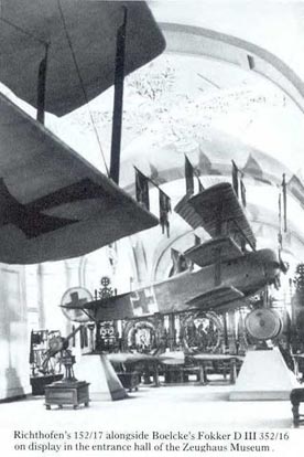 
Fokker Dr.I (serial 152/17) on display at the Zeughaus