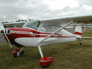 
Cessna 140A with the single wing strut