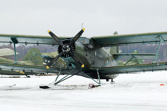 
An-2 on skis at Volosovo air field, Moscow region