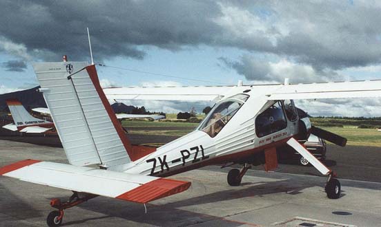 
PZL 104 Wilga 35A at Taupo airfield, New Zealand, in February 1992 showing rear cabin glazing arrangement