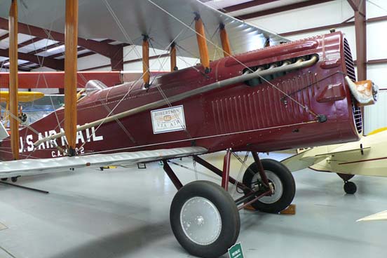 
United States Postal Service DH.4 from 1919 at the Historic Aircraft Restoration Museum.
