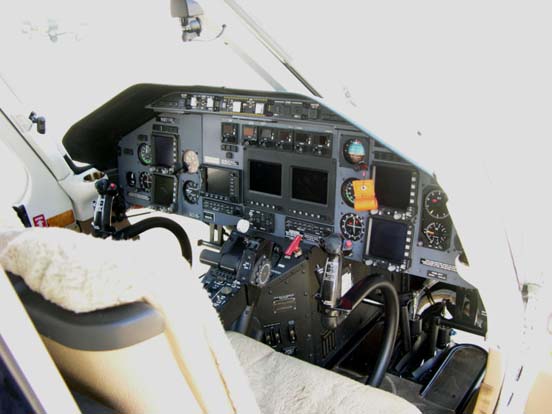 
Cockpit of a Bell 430.