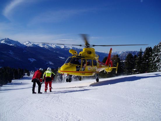 
Eurocopter AS365 N3 Dauphin 2 rescue helicopter I-TNBB on Italian skiing area
