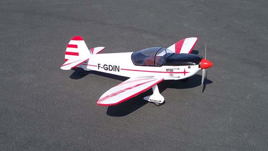 
Radio controlled model of the 10B powered by a .60 cubic inch (10cc) glow engine