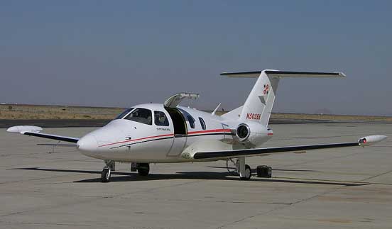 
Eclipse 500 flight test aircraft at Mojave