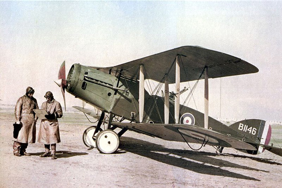
A Bristol F.2B Fighter of No. 1 Squadron, Australian Flying Corps in Palestine, February 1918.