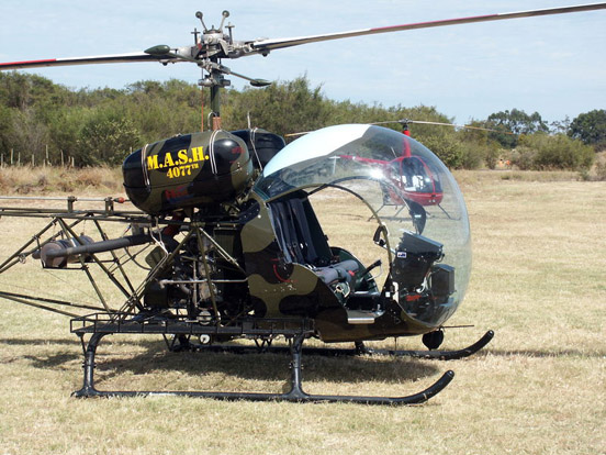 
Bell 47G in M*A*S*H paint scheme.