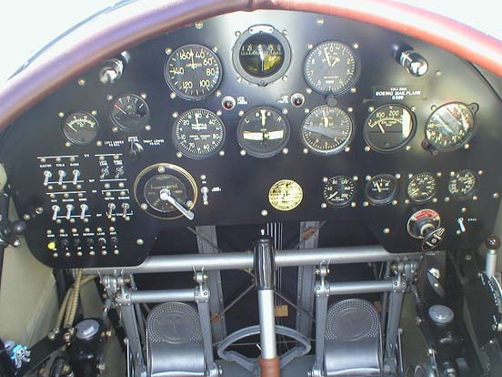 
Model 40C Pilot's panel with some modern features added for safe operation