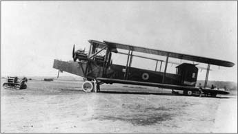
Handley Page V/1500 illustrating its folding wing capability