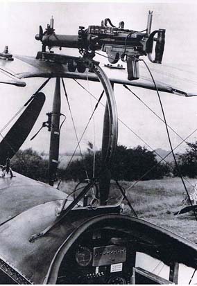 
Foster mounted Lewis gun on night fighter Avro 504K