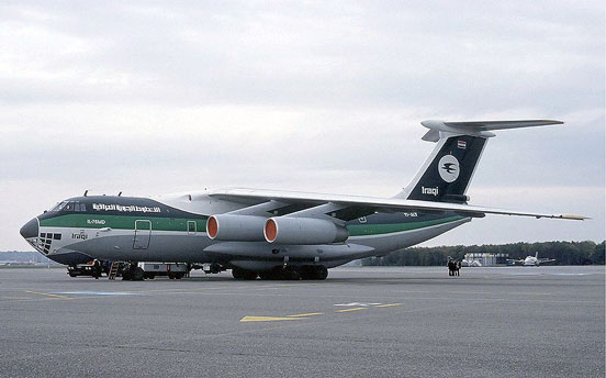 
Ilyushin Il-76MD of Iraqi Airways at Basle in 1984