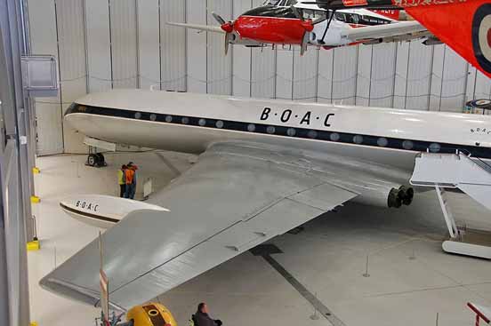 
A preserved Comet 4C painted in BOAC livery