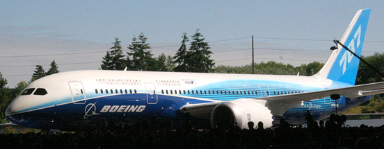 
The Boeing 787-8, the first model of the aircraft to see production.