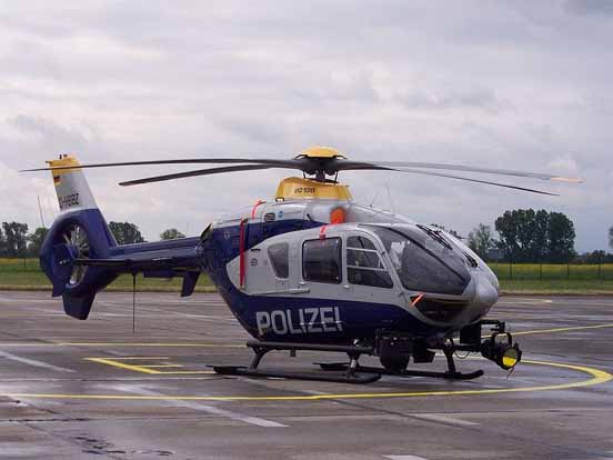 
A German Eurocopter EC-135 of the Hessian State Police