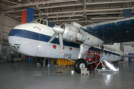 
Bristol Freighter 31M in Norcanair markings at the Weestern Canada Aviation Museum in Winnipeg, Manitoba. 2007