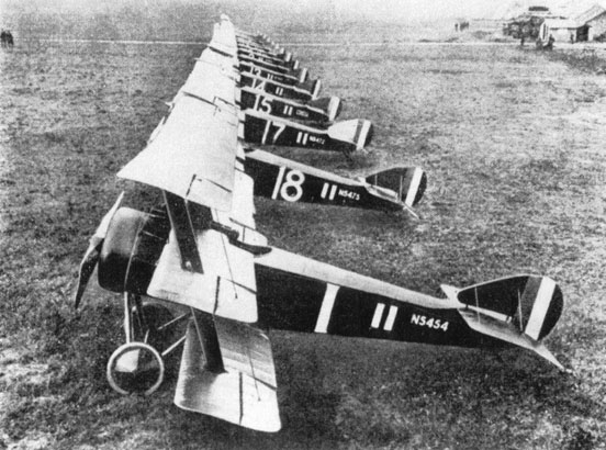 
Triplanes of No. 1 Naval Squadron at Bailleul, France