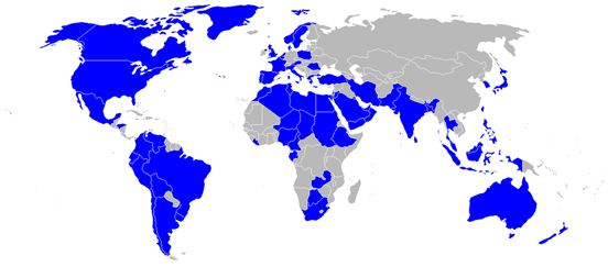 
Countries operating the C-130 at December 2006