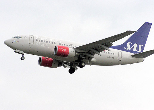 
A Scandinavian Airlines System 737-600