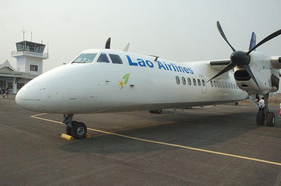 
Lao Airlines MA60 at Louangnamtha Airport, Laos