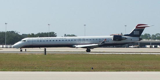 
A Mesa Airlines CRJ900